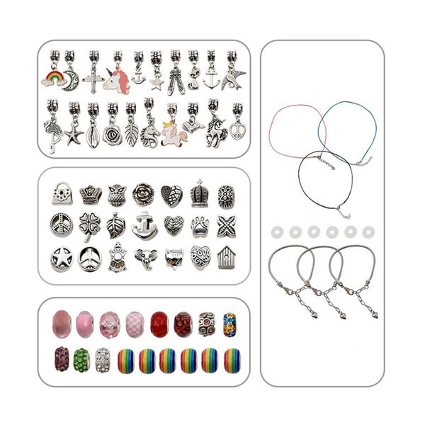 DIY Unicorn Charm Bracelet Jewellery Making Set