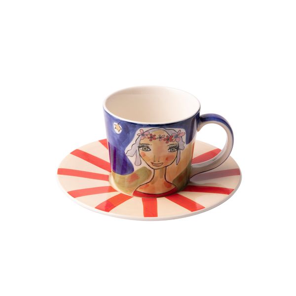 OLIVIA - Live Your Dreams Cup &amp; Saucer Set of 4