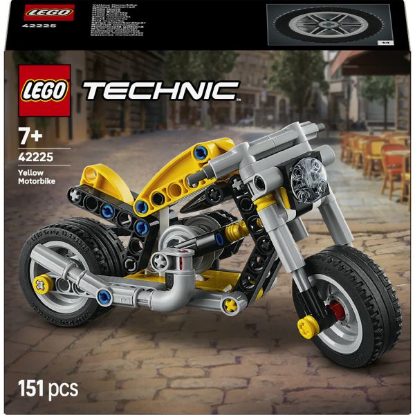 LEGO® Technic Yellow Motorbike Toy Building Set 42225