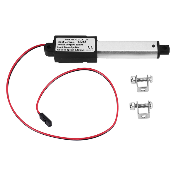 Micro-Linear Actuator, 2 Inch Stroke, 90N/20.3Lb, Speed 9.5mm/S Electric Wa