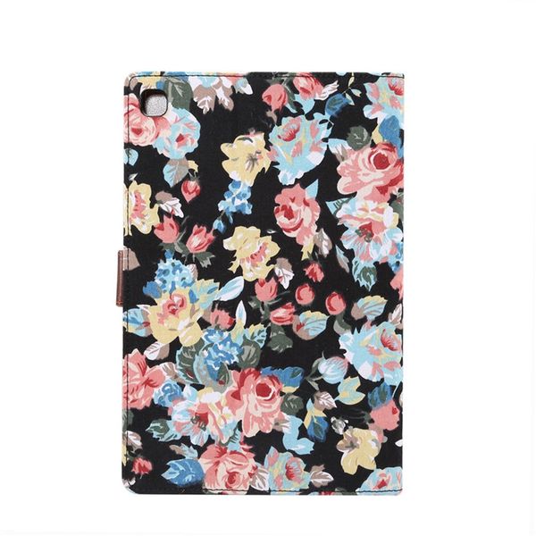 Flower Pattern Faux Leather Flip Case for Samsung TAB A7 10.4 2020