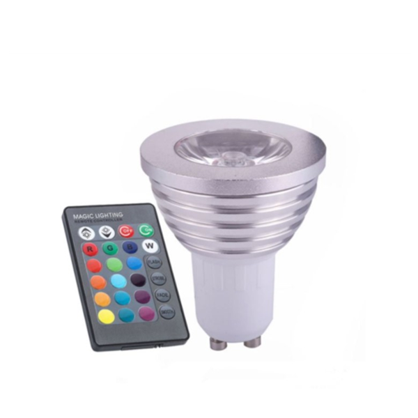 RGB Colour Change LED Light Bulb and Remote Control