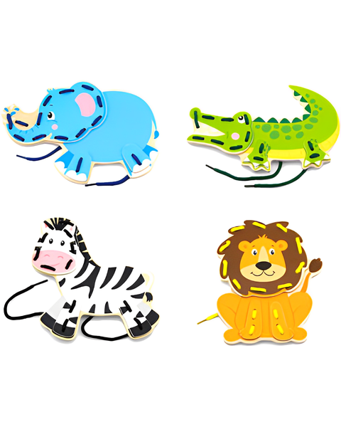 Lacing Wild Animals Set of 4