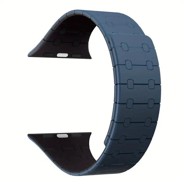 Flexible Magnetic Silicone Watch Strap Compatible with Apple-38mm/40mm/41mm