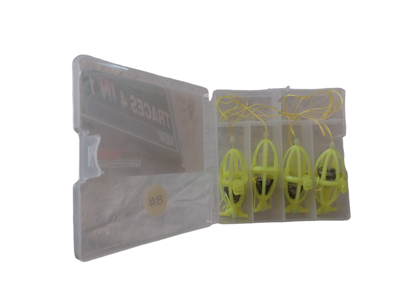 Trace - Bait Cage with Two Hooks - 4 Pieces