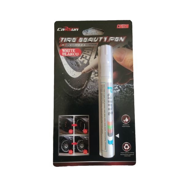 Tyre Lettering White Marker Pen