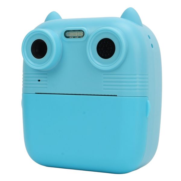 Kids Digital Print Camera HD 1080P Dual Lens Sky Blue