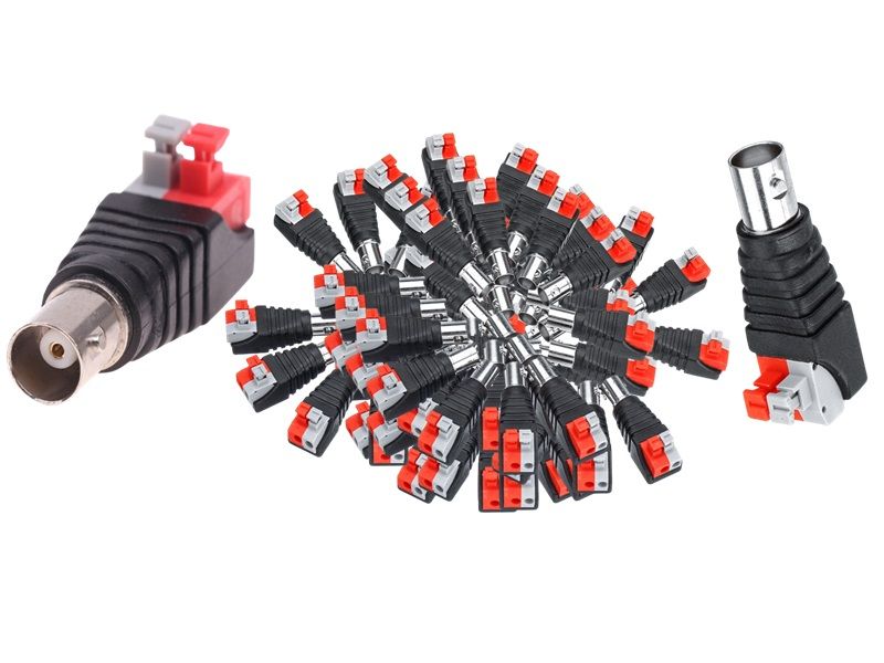 BNC Female Push-Button Connector: Simplifying Your Connections (Pack of 10)