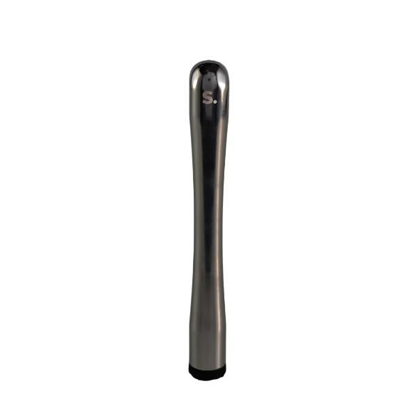 SPIL. Gunmetal Black Stainless Steel Ice Muddler - Cocktail Bar Tool