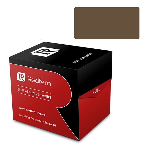 Redfern 32mm x 50mm Color Code Labels - Brown 5's