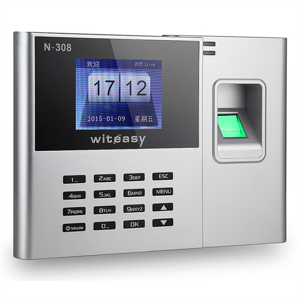 WiFi 2000MAh Battery Fingerprint Time and Attendance Machine US Plug