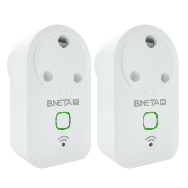 BNETA WiFi Smart Power Plug with Power Meter - Twin Pack