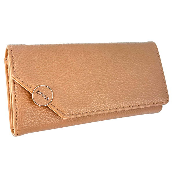 Chic Women's Wallet in Faux Leather - 10 Cards