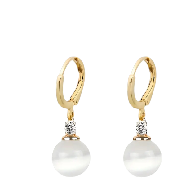 Radiant Eye-Stone Earrings for Women