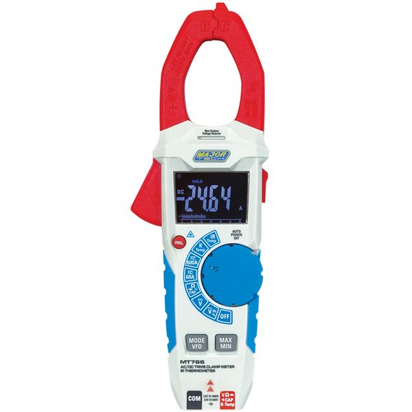 Major Tech 600A AC/DC IR Thermometer Clamp Meter (MT766)