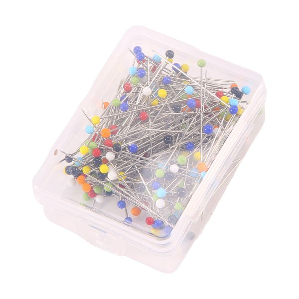 250 Pieces Sewing Pins Ball Glass Head For Jewelry Decoration