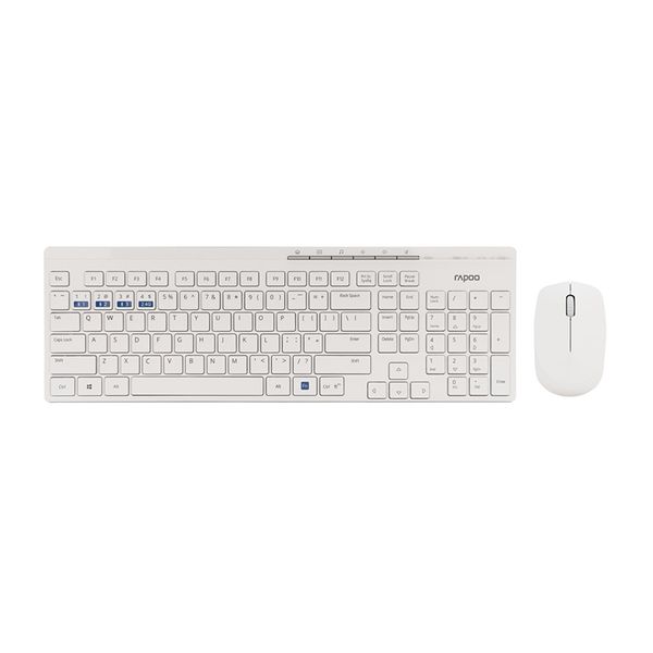 Rapoo 8100M Multi-mode WirelessDesktop Set - White