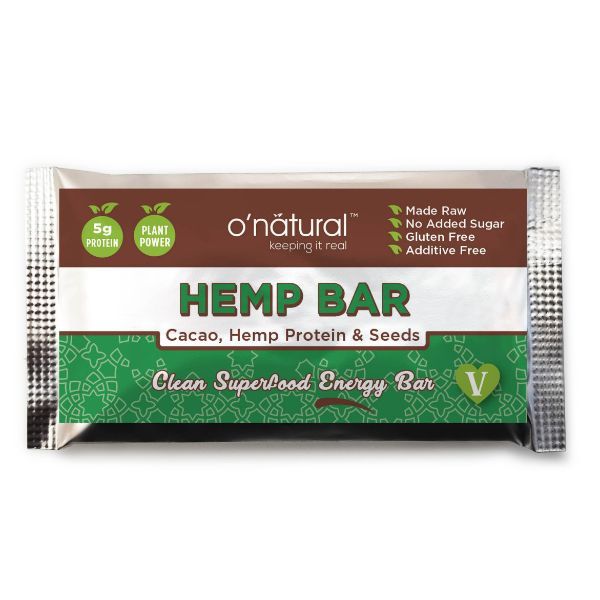 O'natural - Chocolate Superfood Hemp Bar Box Of 16