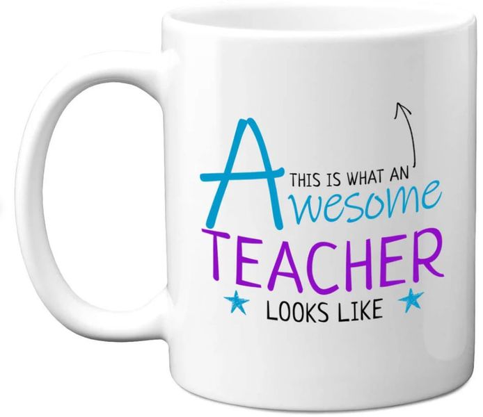 Awesome Teacher Birthday Christmas Teacher Thank You Gift 11Oz Coffee Mug