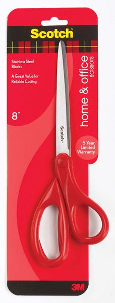 Scotch Home &amp; Office Scissors 1408, 8" (203mm)