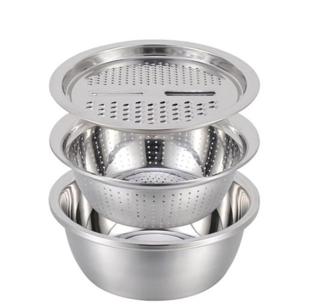 Stainless Steel 3 Piece Basin