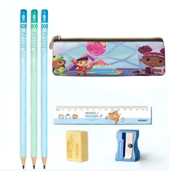Beat Bugs Colorful Cartoon Zipper Pencil Case - Kids Stationery Pouch