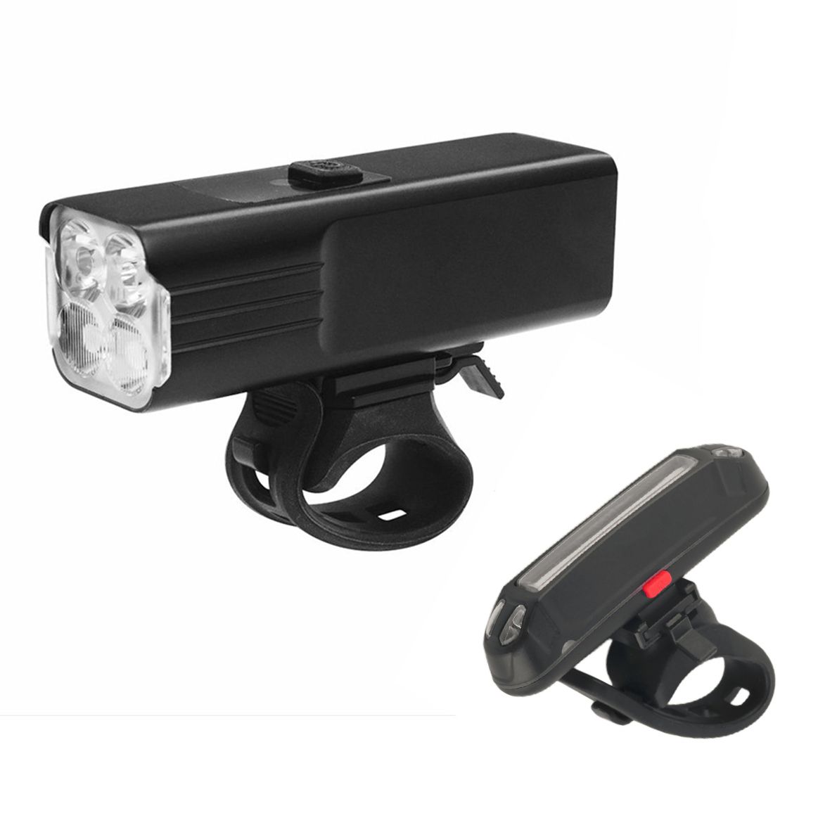 1800 Lumen Bicycle Front and Rear Light Aluminum Alloy Rainproof LED Light