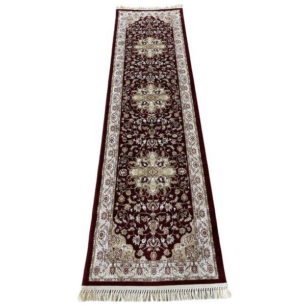 Turkish Machine Made Royal Red Runner Carpet - 300 x 80 cm
