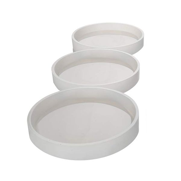 3 Pack Big DIY Round Coaster Silicone Mold, Diameter 3.94 inch/10cm, Molds