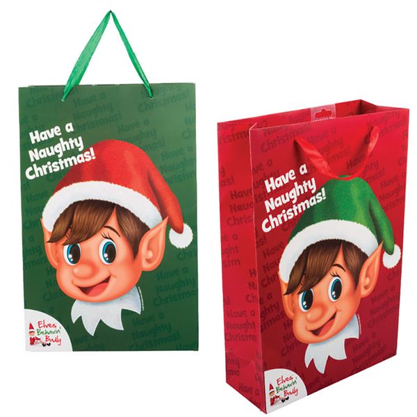 Elf Christmas Gift Bag - Pack of 4