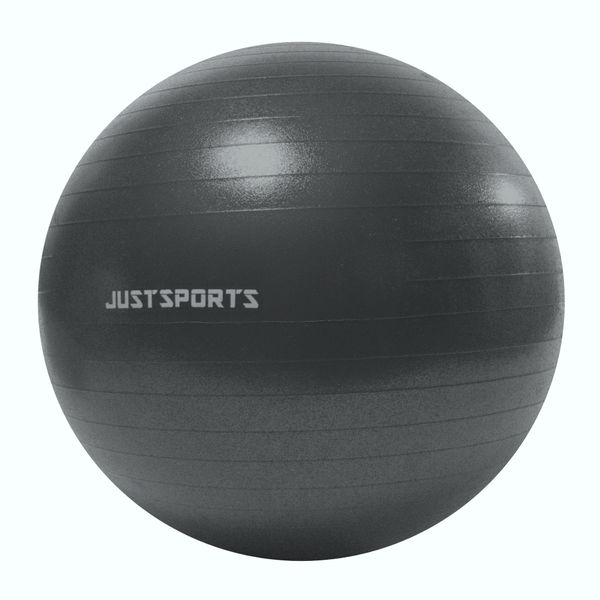 Justsports Anti-burst Exercise Ball 55cm - Black