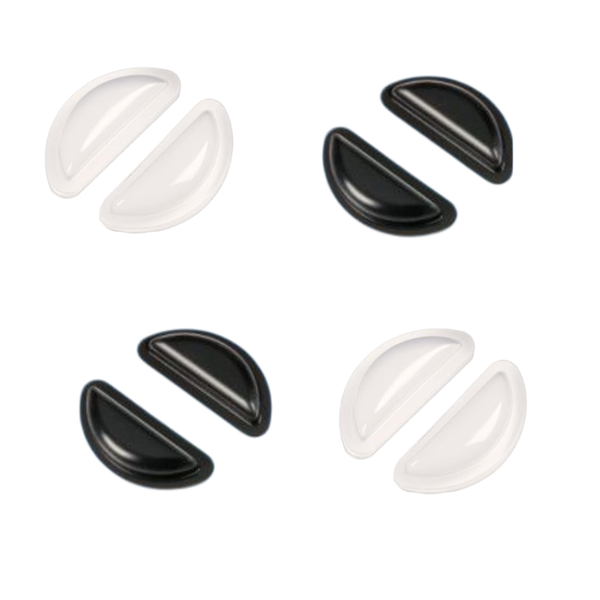Self-Adhesive D-Shape Silicone Nose Pads Anti-Slip for Glasses, 4 Pairs