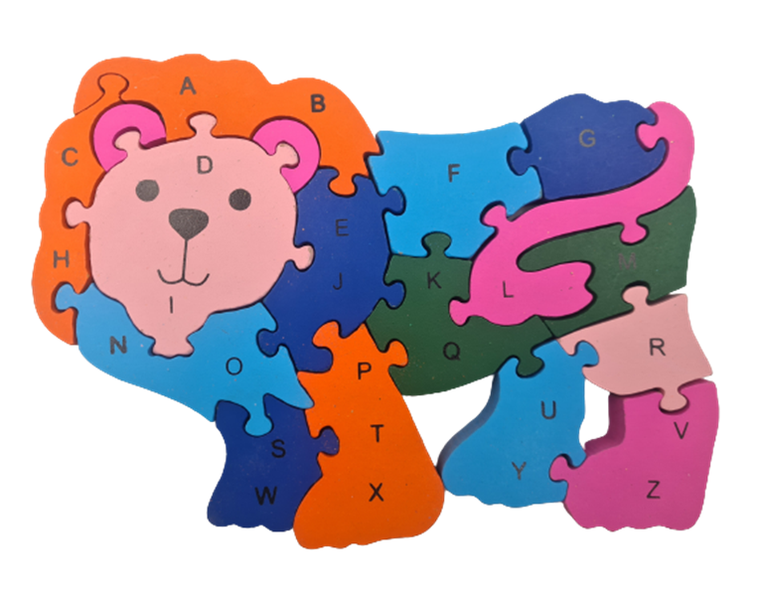 Lion Wooden Alphabet Puzzle