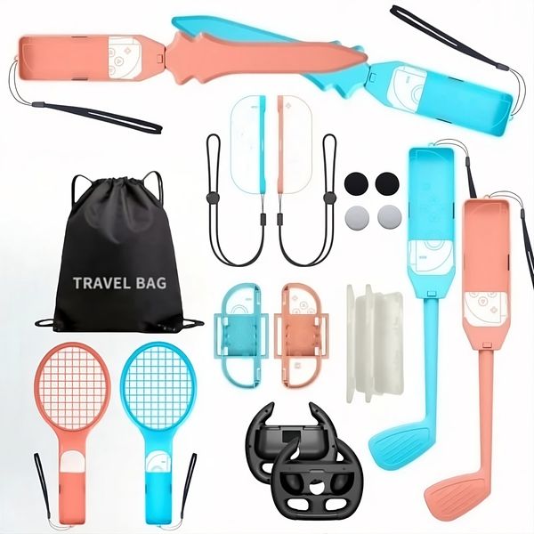 Switch 2 Sports Accessories Bundle 19 in 1 Family Party Game Kit