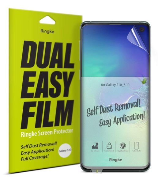Dual Easy Film (2 Pack) Screen Protector for Galaxy S10