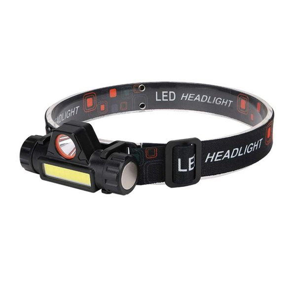 LED Headlamp Magnetic USB Rechargeable Dimmable COB Headlight