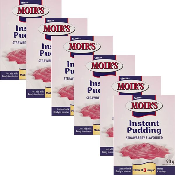 Moir's Strawberry Flavoured Instant Pudding 6 x 90g Shop Today. Get