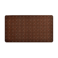 Non-Slip Anti-Bacterial Bath Shower Mat - Brown