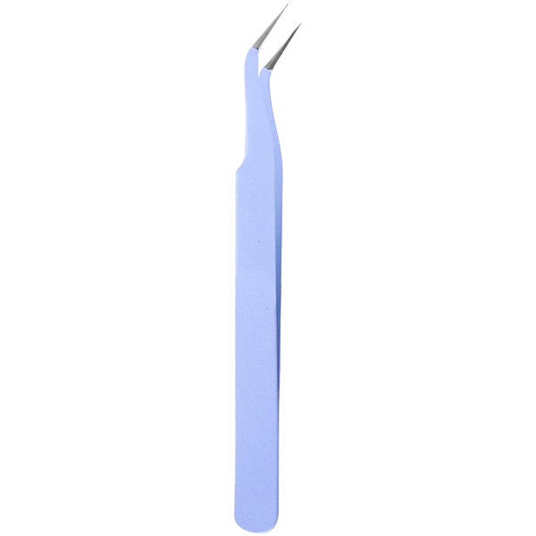 High Quality Tweezers With Pointed And Slant Tips - Purple