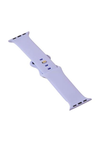 Water Resistant Silicone Watch Strap Compatible With Apple - Purple