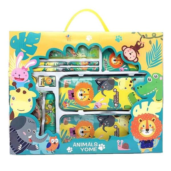 Primary school student school supplies stationery set gift box-Jungle Theme