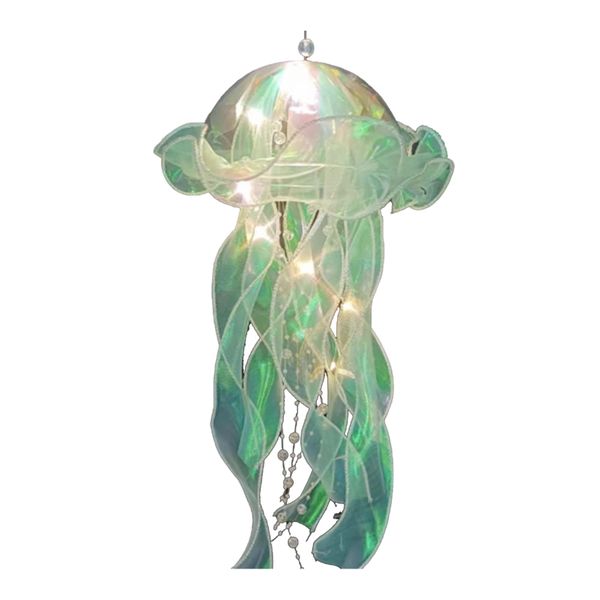 Jellyfish Hanging Night Light Decorative Lamp Gr image