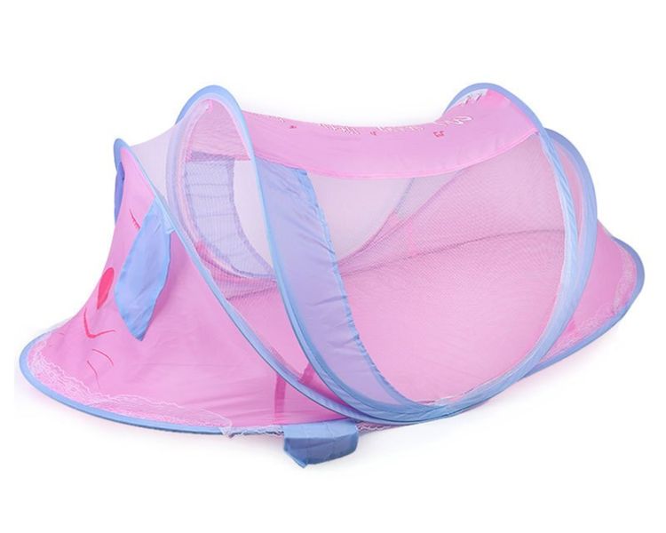 Infant Baby Mosquito Net Tent Pop-Up (Pink)