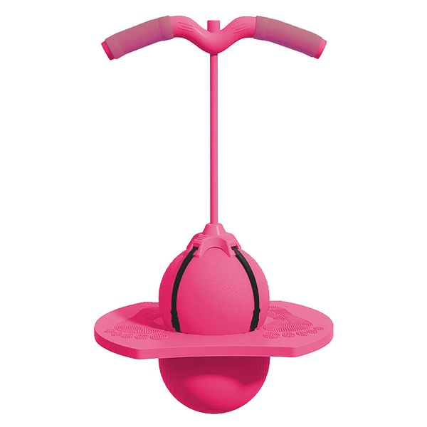 Kids Bouncing Ball Jumper with Handle - Pink