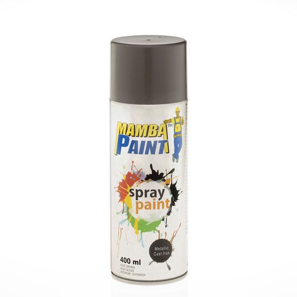 BLACK MAMBA Spray Paint 400ml - Metallic Cast Iron