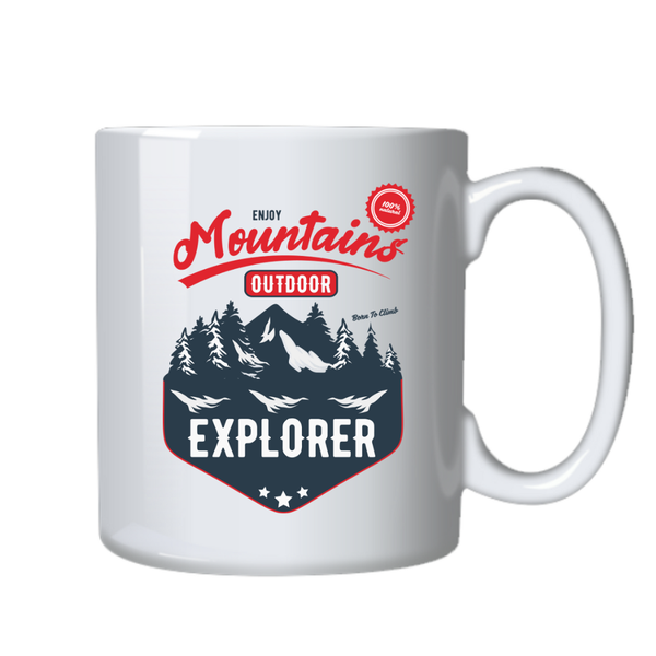 Mountains Outdoor Explore Camping Birthday Christmas Gift Mug Cup