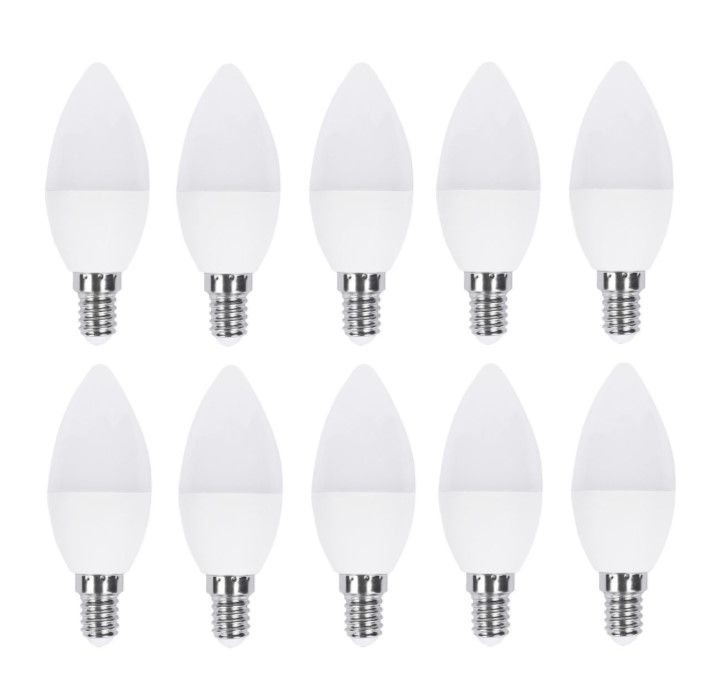 5W Led Candle Bulbs Pack of 10 Cool White E14 | Shop Today. Get it ...