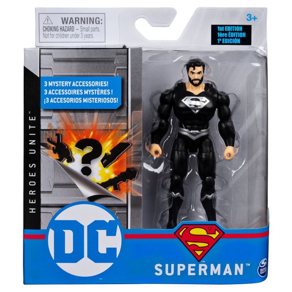 DC Universe Basic 4" Figure - Superman Black