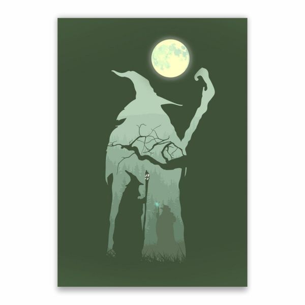 Gandalf In The Moonlight Poster - A1