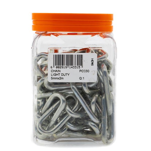 FORT KNOX Chain Light Duty 5mm x 2m Q:1 PC030